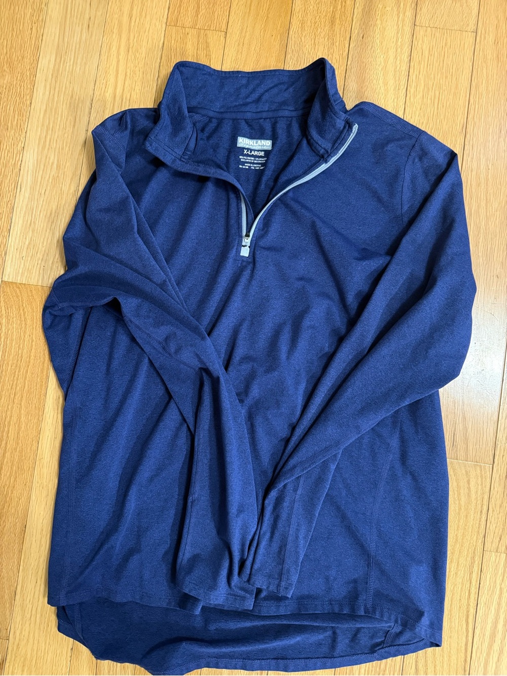 Kirkland Signature Navy Blue Quarter-Zip Pullover
